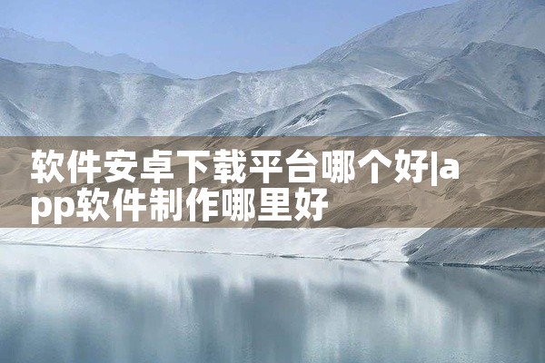 软件安卓下载平台哪个好